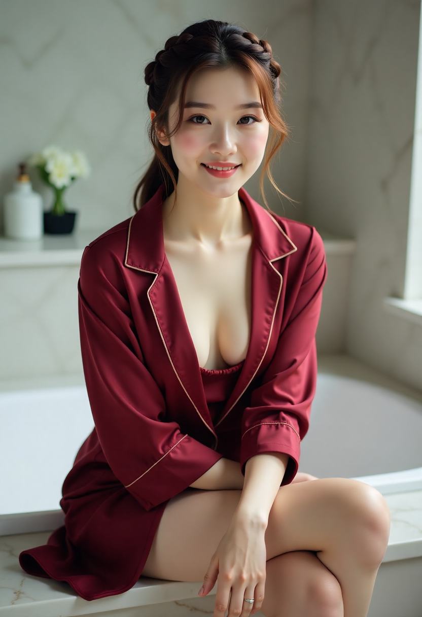 黄昏街道上独自走出校门的女主